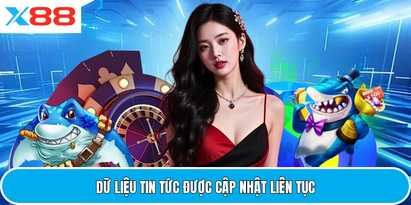 Dữ liệu tin tức được cập nhật liên tục